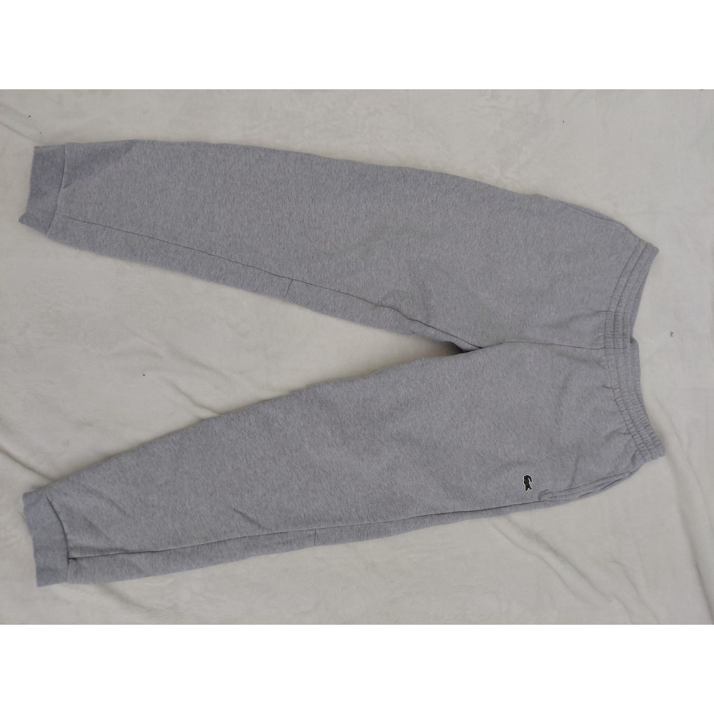 Lacoste Mens Tapered Fit Fleece Sweatpants Grey XH2529 Size S